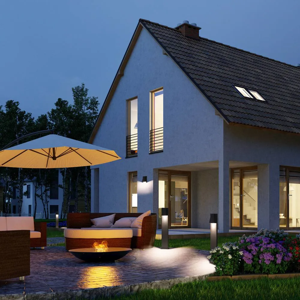 Netlighting Kala Outdoor Down Wall Lamp Urban grey Semitransparent IP44 2