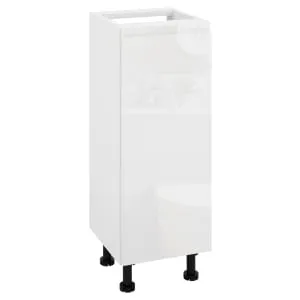Wickes Lakemoor Gloss White Standard Depth Base Unit - 300mm