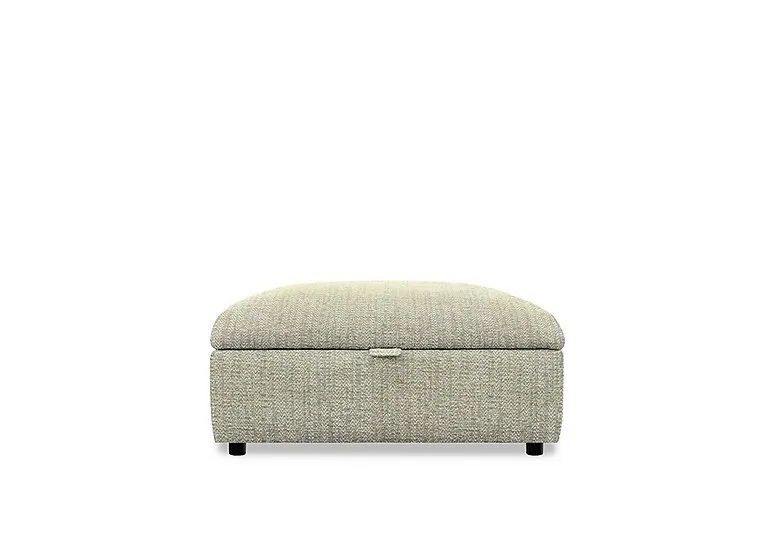 Hudson 23 Fabric Storage Stool - Cromwell Mint