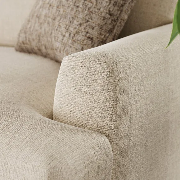 Lawson Chunky Tonal Weave Corner Chaise Sofa 5