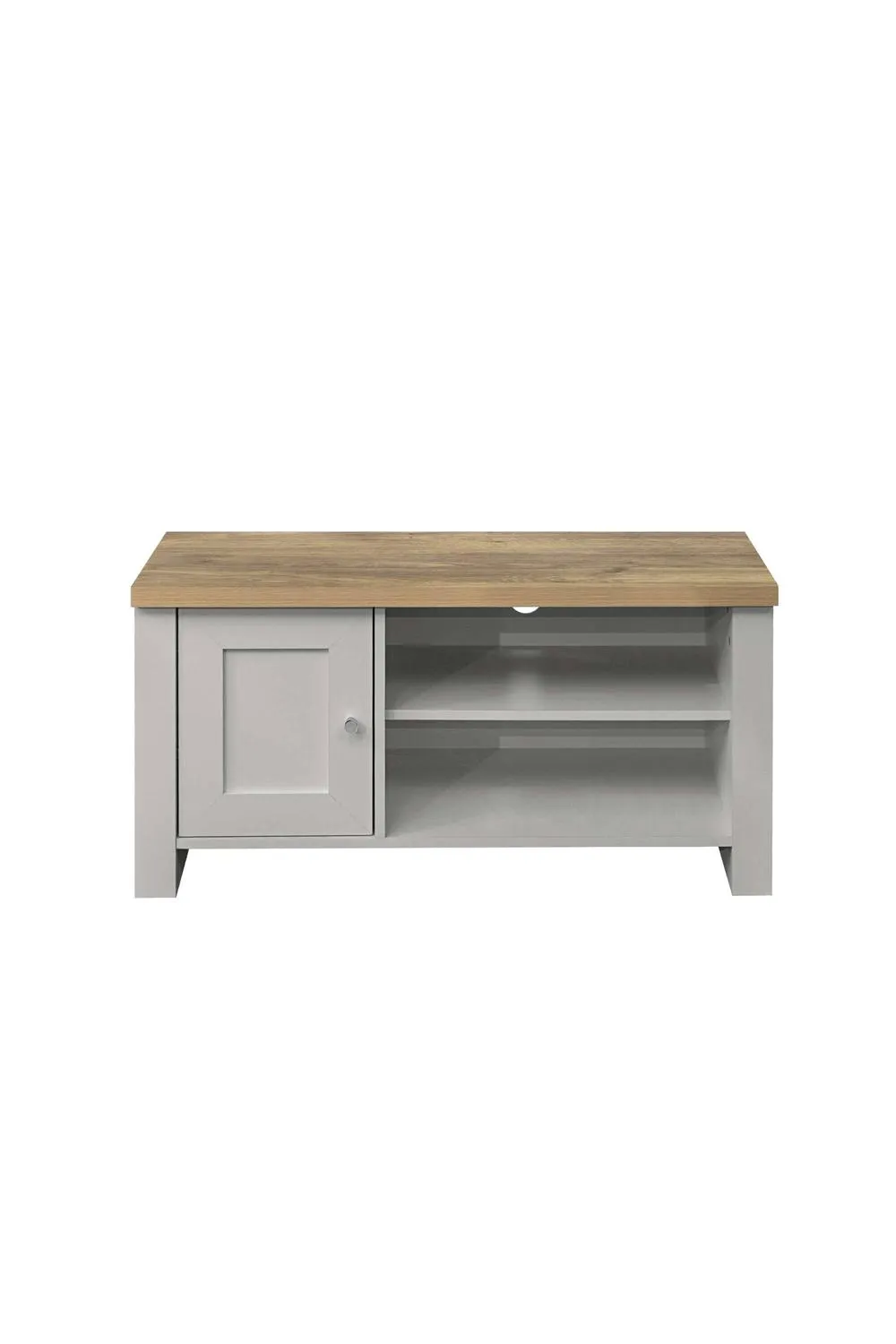 Birlea TV Unit Blue Oak Highgate Small Entertainment Navy Farmhouse Shabby Chic in Grey 4