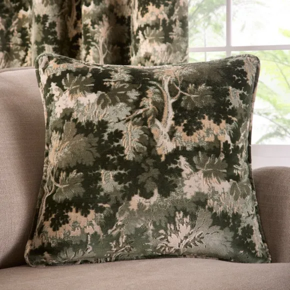 Velvet Trees Eyelet Curtains 5