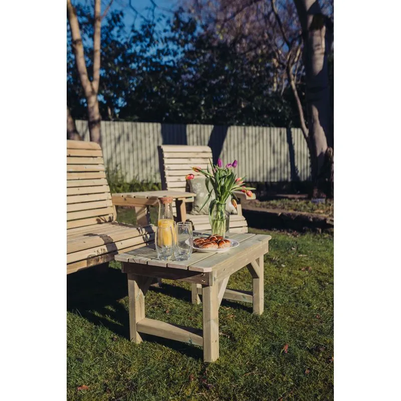 Churnet Valley Garden Furniture Ltd Multi Set, Wooden Garden Table & Chairs - Fully Assembled in Brown 5