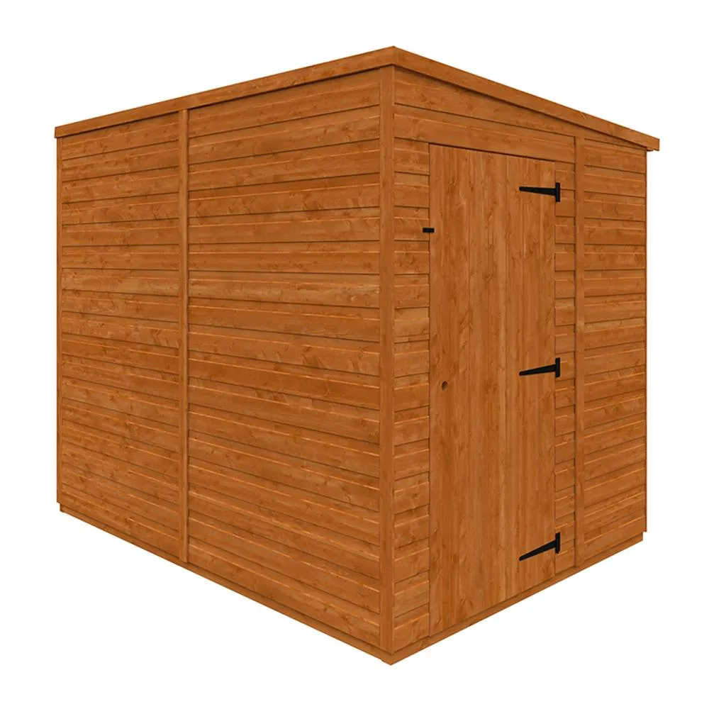 Buttercup Farm 8x6 Flex Pent Windowless 12mm Flex - L238.8 x W175 x H203 cm in Burnt Orange