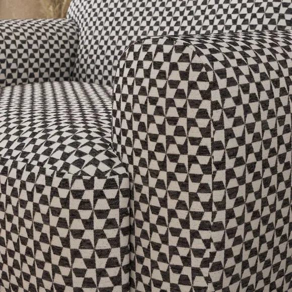 Marlo Geo Checkerboard Snuggle Chair 4