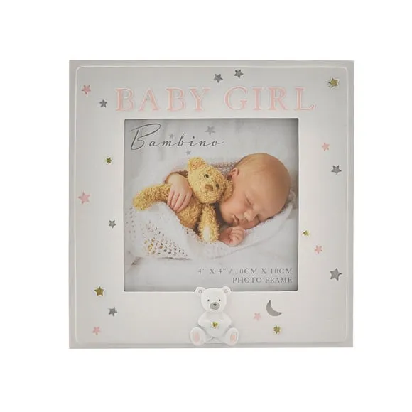 Bambino Resin Baby Girl Photo Frame 2