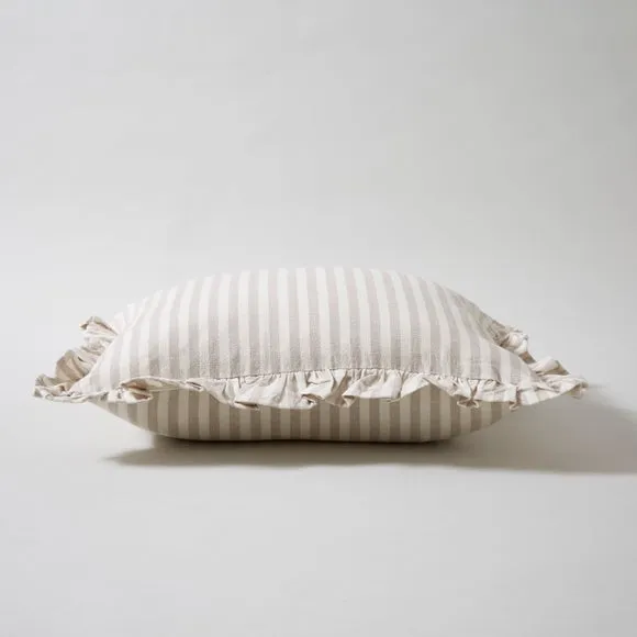 Linford Stripe Frilled Square Cushion Cover 4