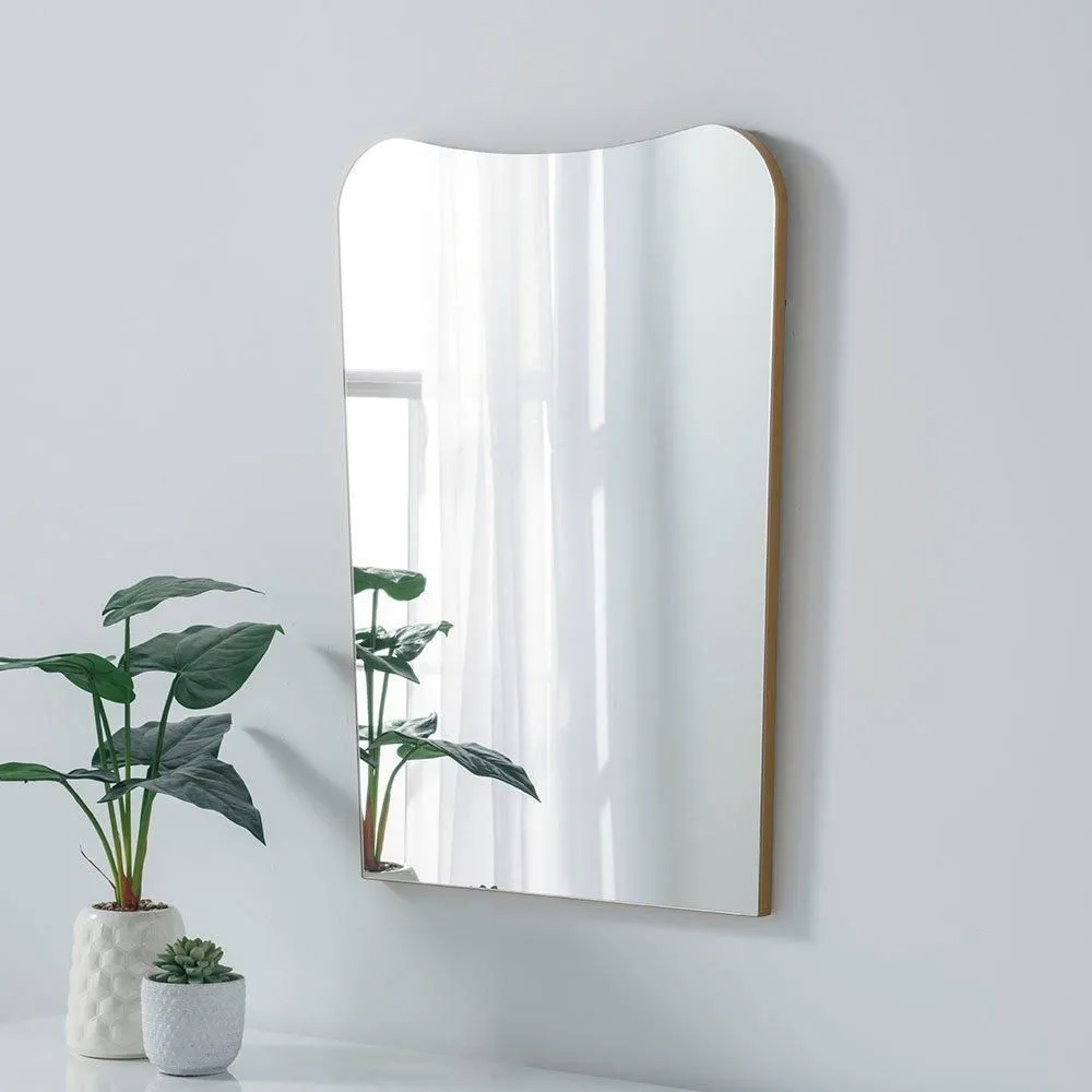Yearn Mirrors Irregular Frameless Gold Mirror 79(h)x56cm(w)