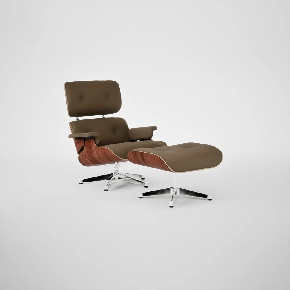 Vitra Eames Lounge Chair & Ottoman Santos Palisander Contemporary L50 74 Olive Polished Base 05 1