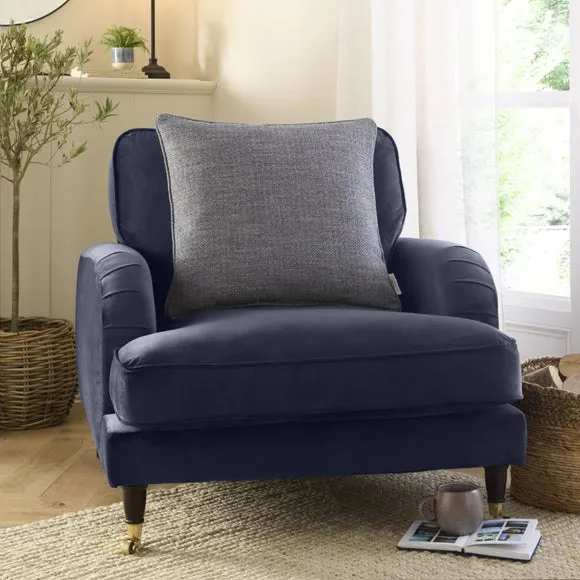 Churchgate Swithland Herringbone Square Cushion Cover