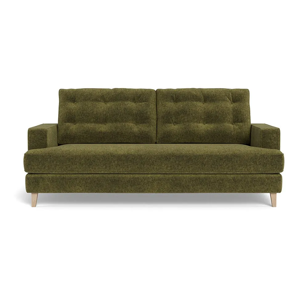 Heal's Mistral 3 Seater Sofa Boucle Velvet Wilder Natural Beech Feet 1