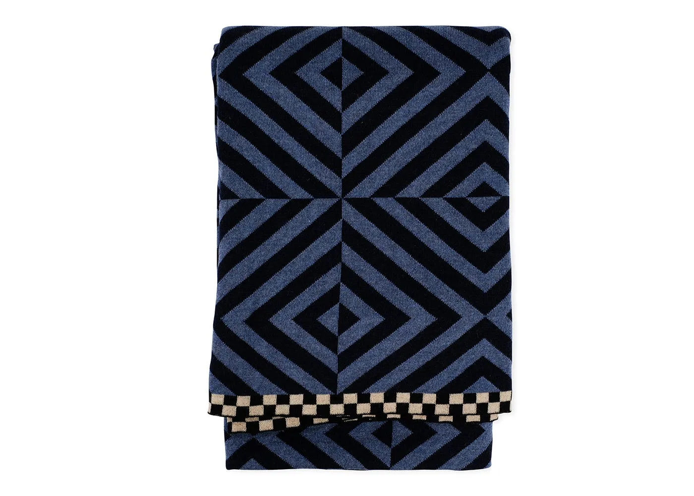 Ambar Exclusive Shadow Merino Throw Blue