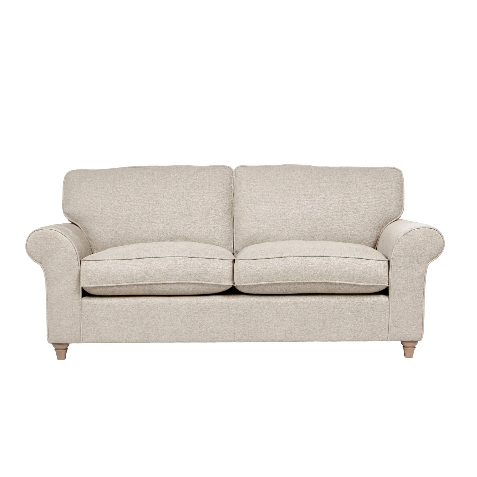 Rosa Fabric 3 Seater Sofa Beige