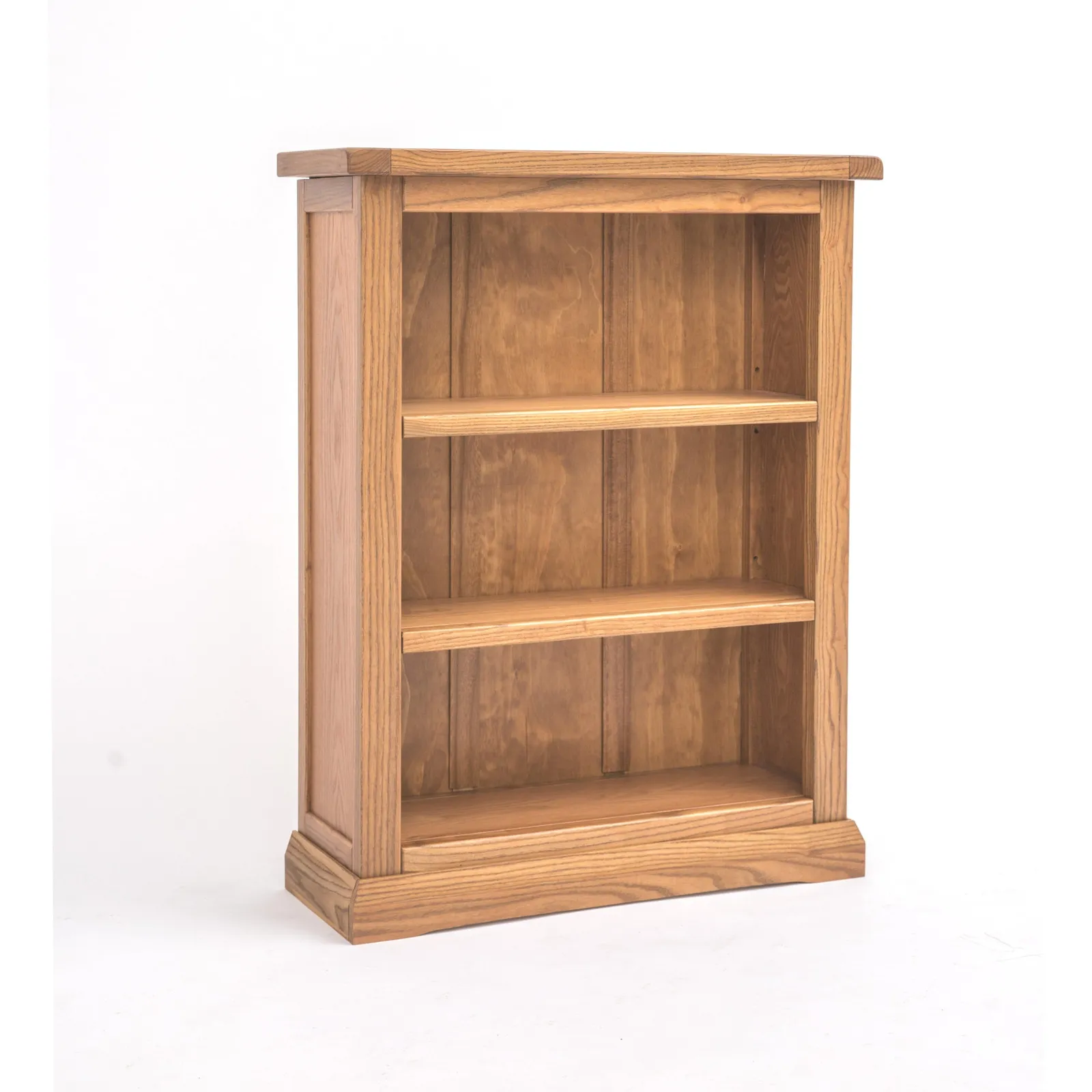 Cabinet Bits Bookcase with Plinth 90x70x25cm in Light Brown 2
