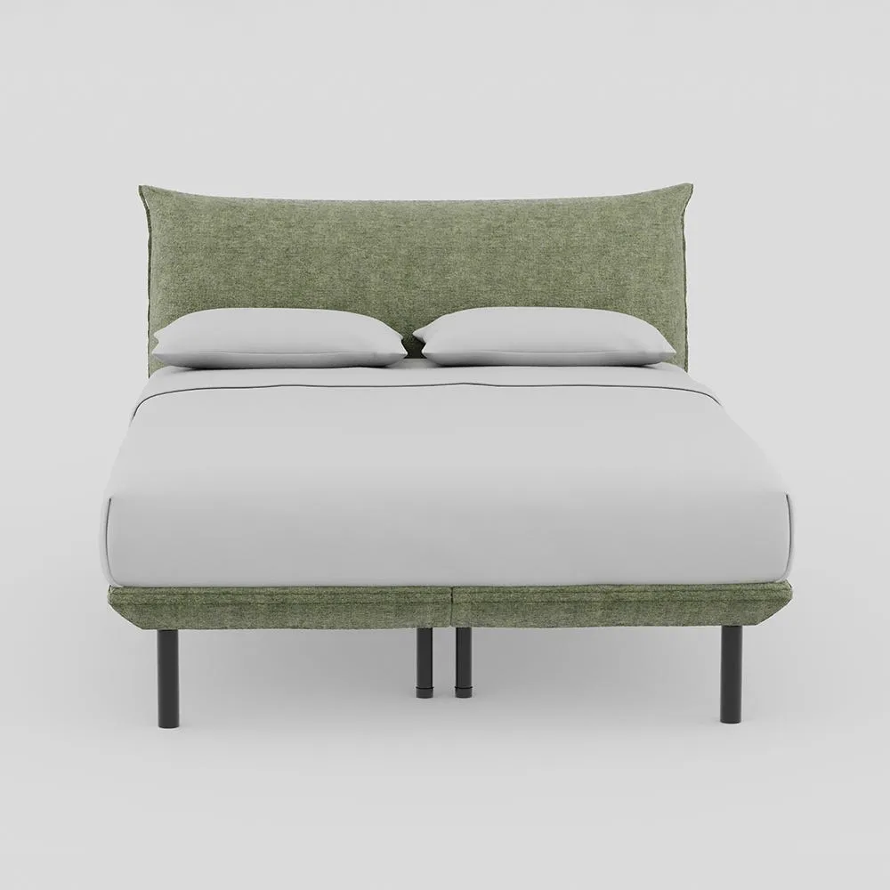 Heal's Aria Bed King Nova Velluto Bilbao Slats Black Feet 1
