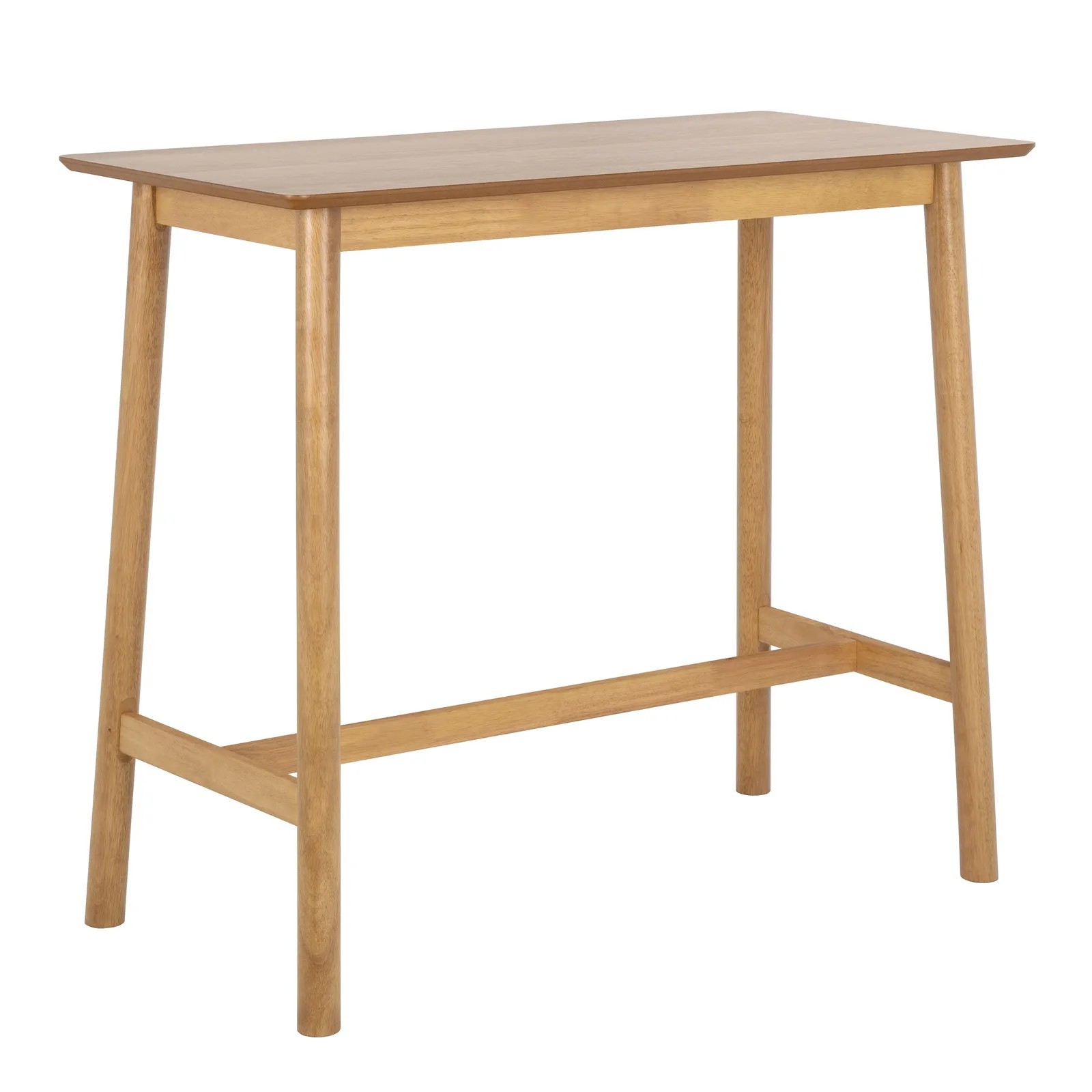 Furniture To Go Barlow Bar Table in Matt Oak in Light Brown