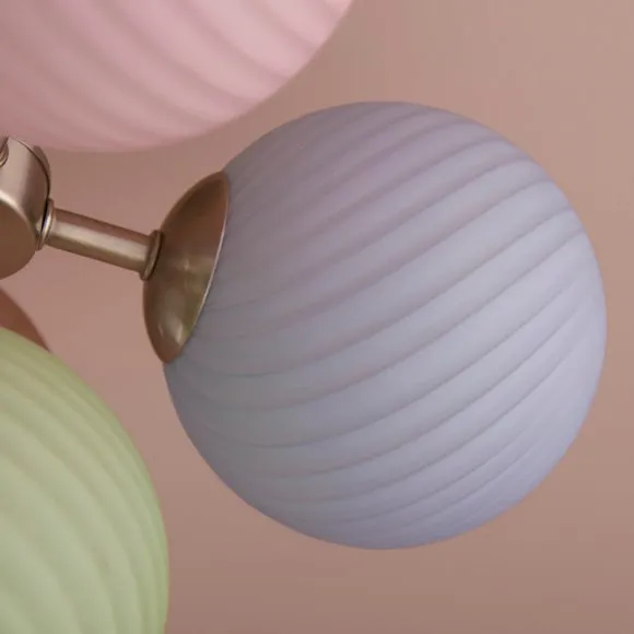Swirl 5 Light Semi Flush Ceiling Light 2