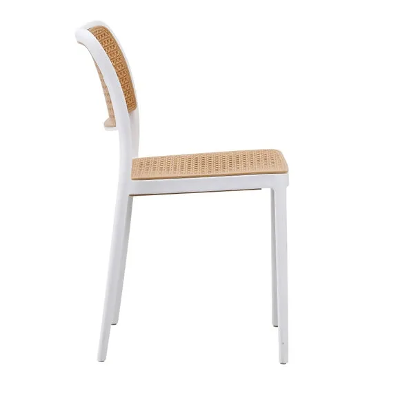 Fusion Living Plastic Cafe Dining Chair 4