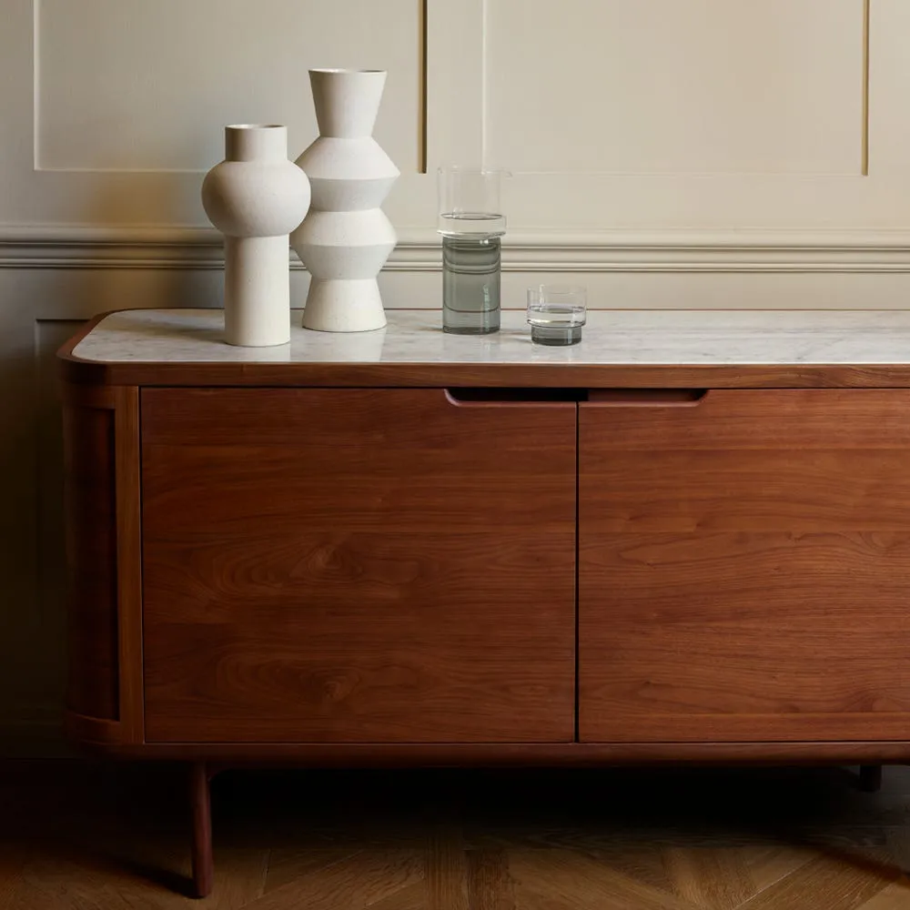 Heal's Anais Sideboard in Walnut with Marble Top 4
