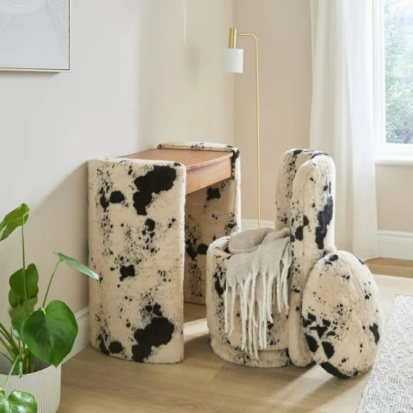 Frankie Compact Dressing Table Set with Mirror and Stool 2