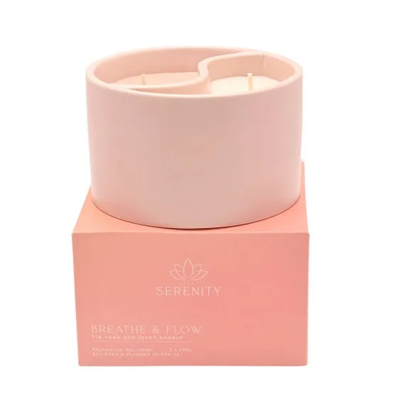 Serenity Yin Yang Breathe & Flow Ceramic Candle 4