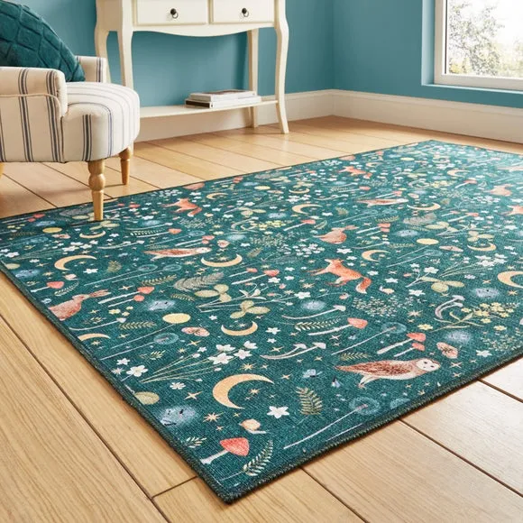 Catherine Lansfield Twilight Animals Rug 6