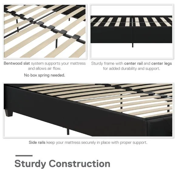 Dorel Home Dakota Upholstered Bed 5