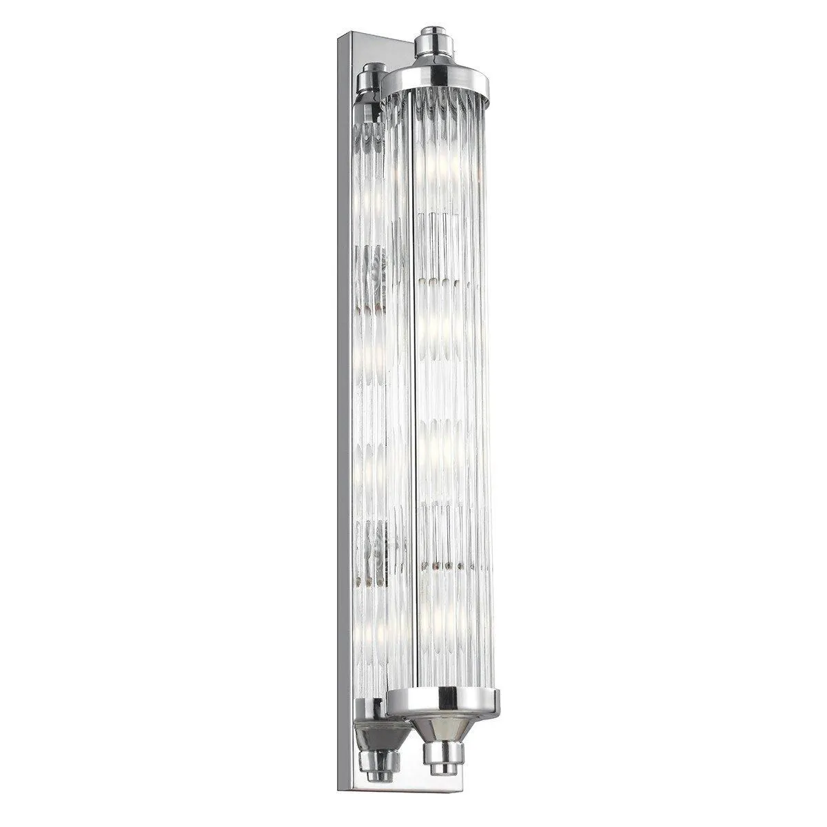 Netlighting Paulson 4 Light Ceiling Pendant Light Chrome IP44 G9 in Grey