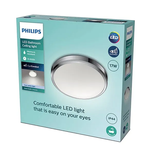Phillips DORIS CL257 EC RD 17W 40K C HV IP44 06, Silver