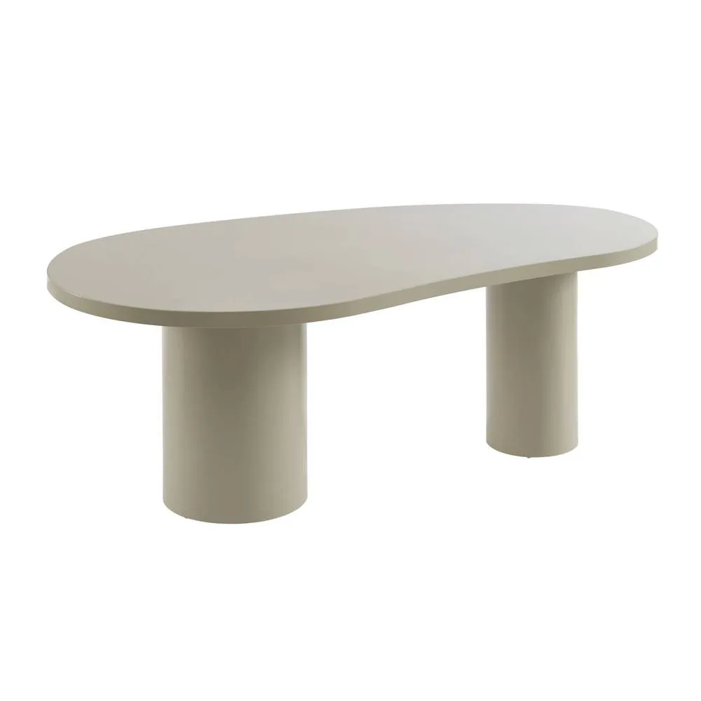 sweeek dining table with rubberwood structure, seats 8 in Light Grey 2
