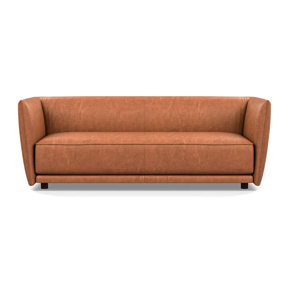 Heal's Valley 3 Seater Sofa Old England Leather Cognac 003 1