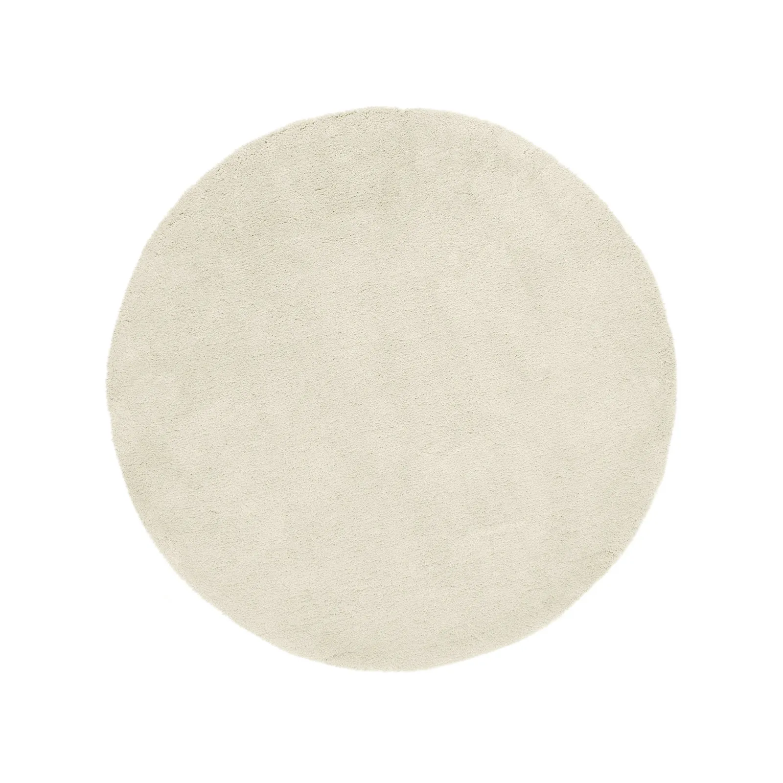 Teddy Bear Circle Rug Cream