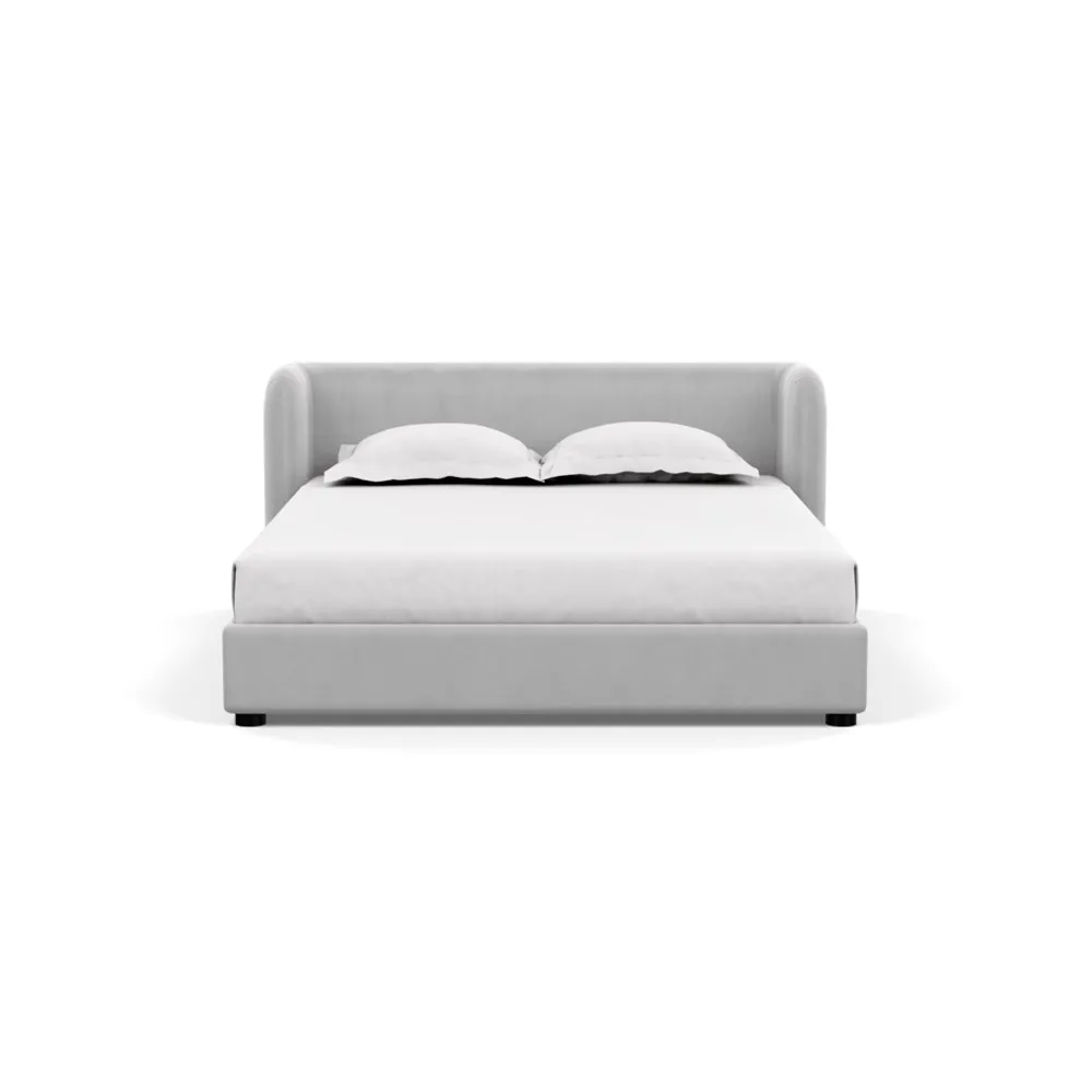 Heal's Group Bed King Velvet Platinum