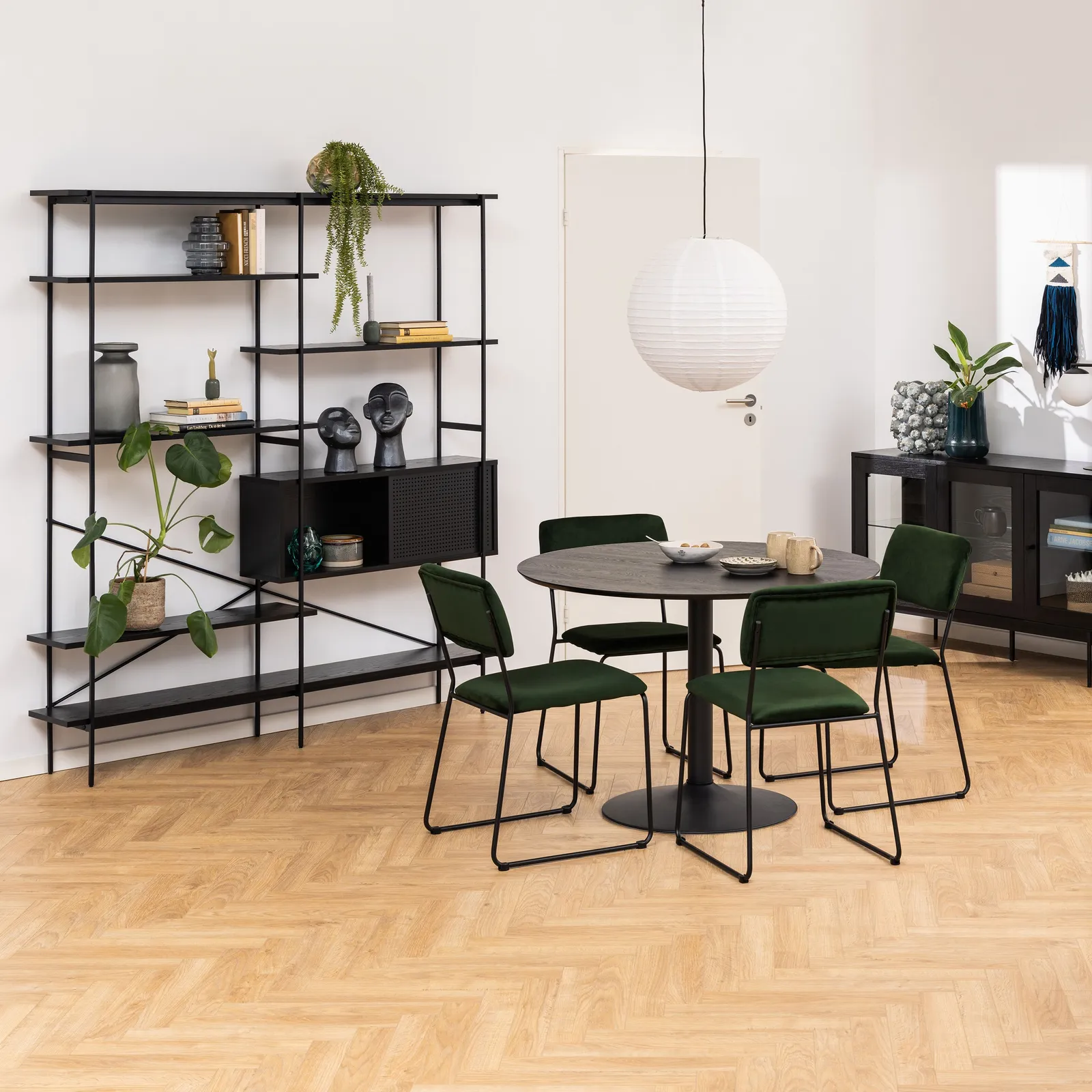 Furniture To Go Ibiza Round Dining Table in Black Ash 2