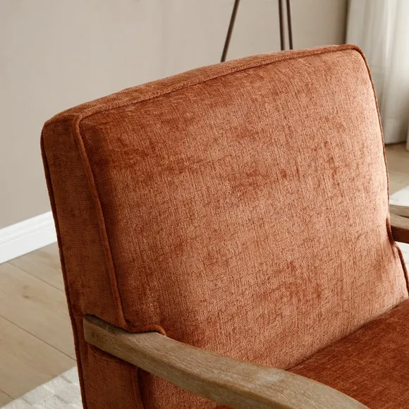 Esme Distressed Chenille Occasional Chair 2