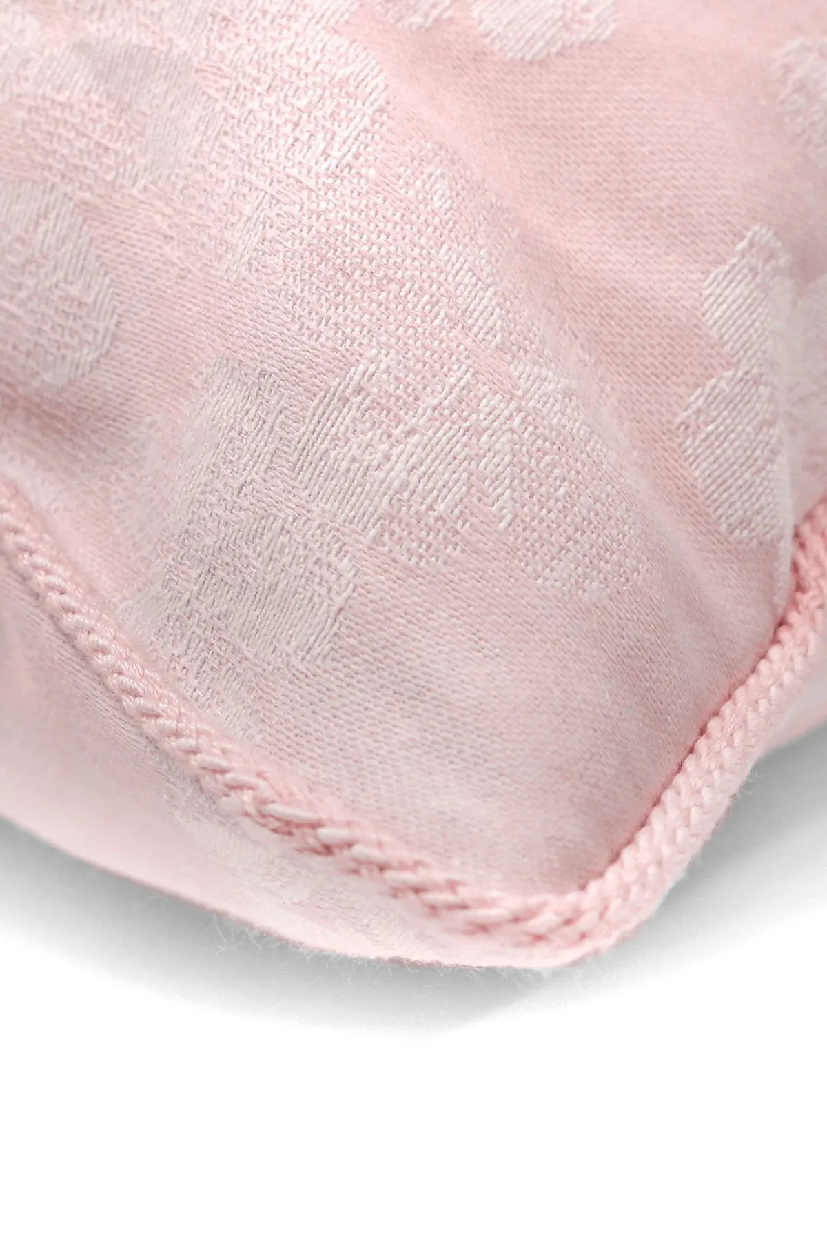 Dreams & Drapes 'Blossom' Premium Woven Jacquard Floral Filled Square Cushion in Light Pink 2