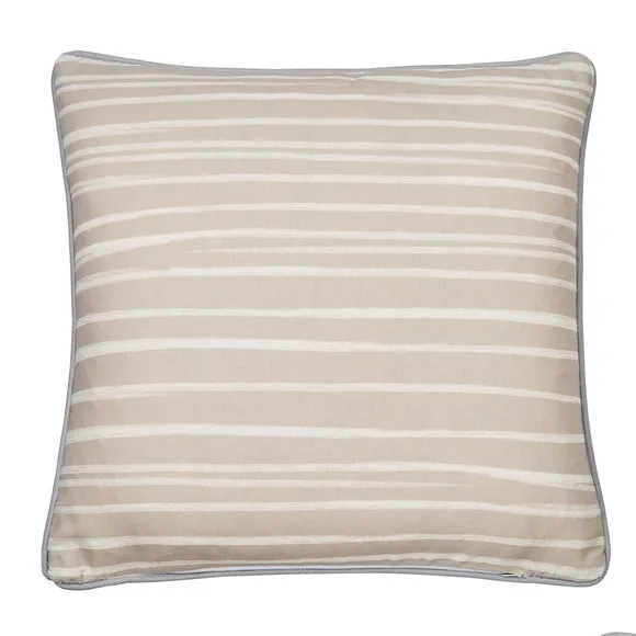 Beach Huts Outdoor Cotton Square Filled Cushion 4