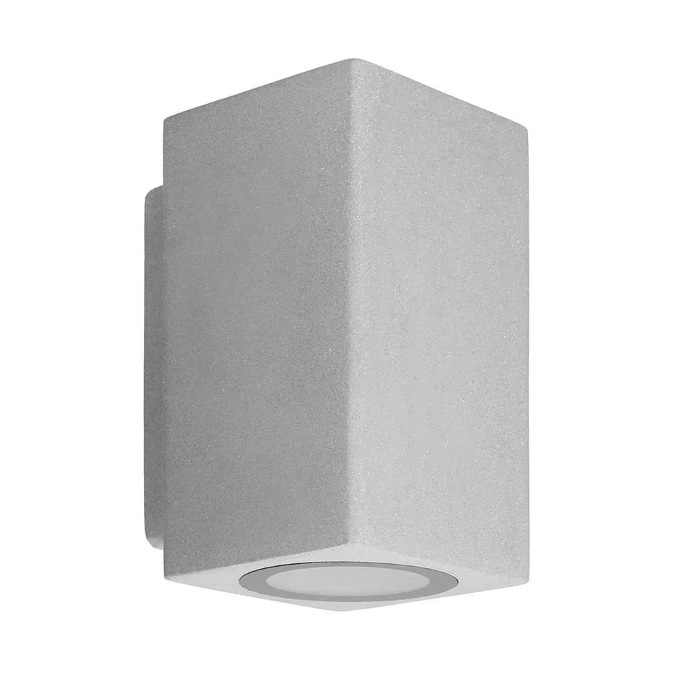 Netlighting Rem Up Down Wall Fixture IP44 GU10 7W Cement in Grey