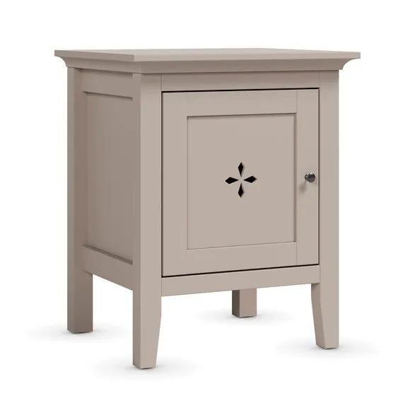 Lynton Petal Cut Out 1 Door Bedside Table 6
