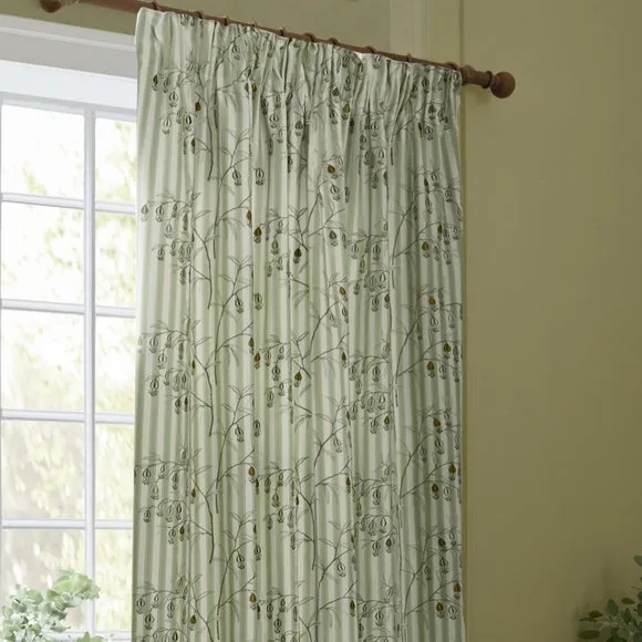 Sanderson Chinese Lantern Pencil Pleat Curtains 1