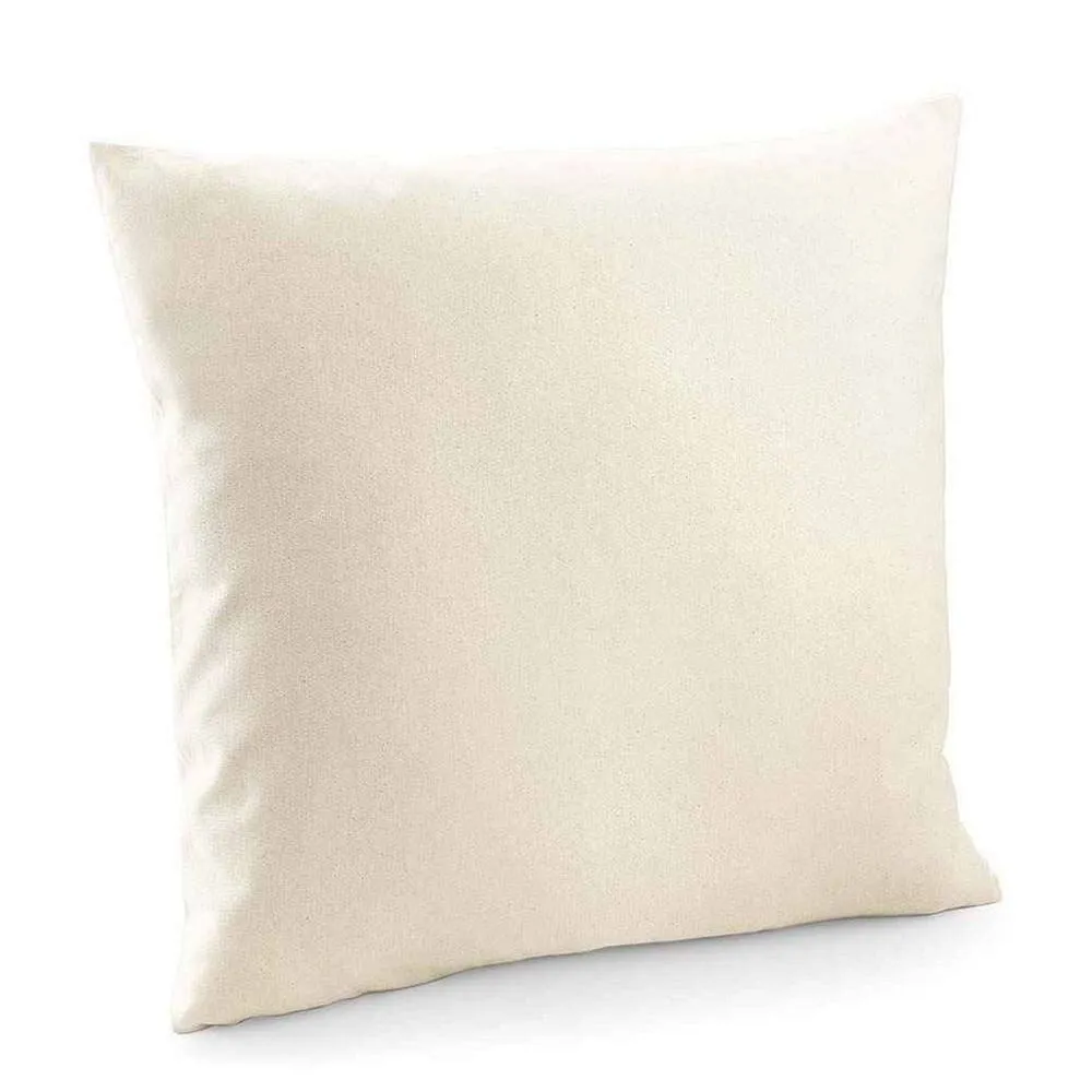Westford Mill Cotton Canvas Square Cushion Cover in Natural
