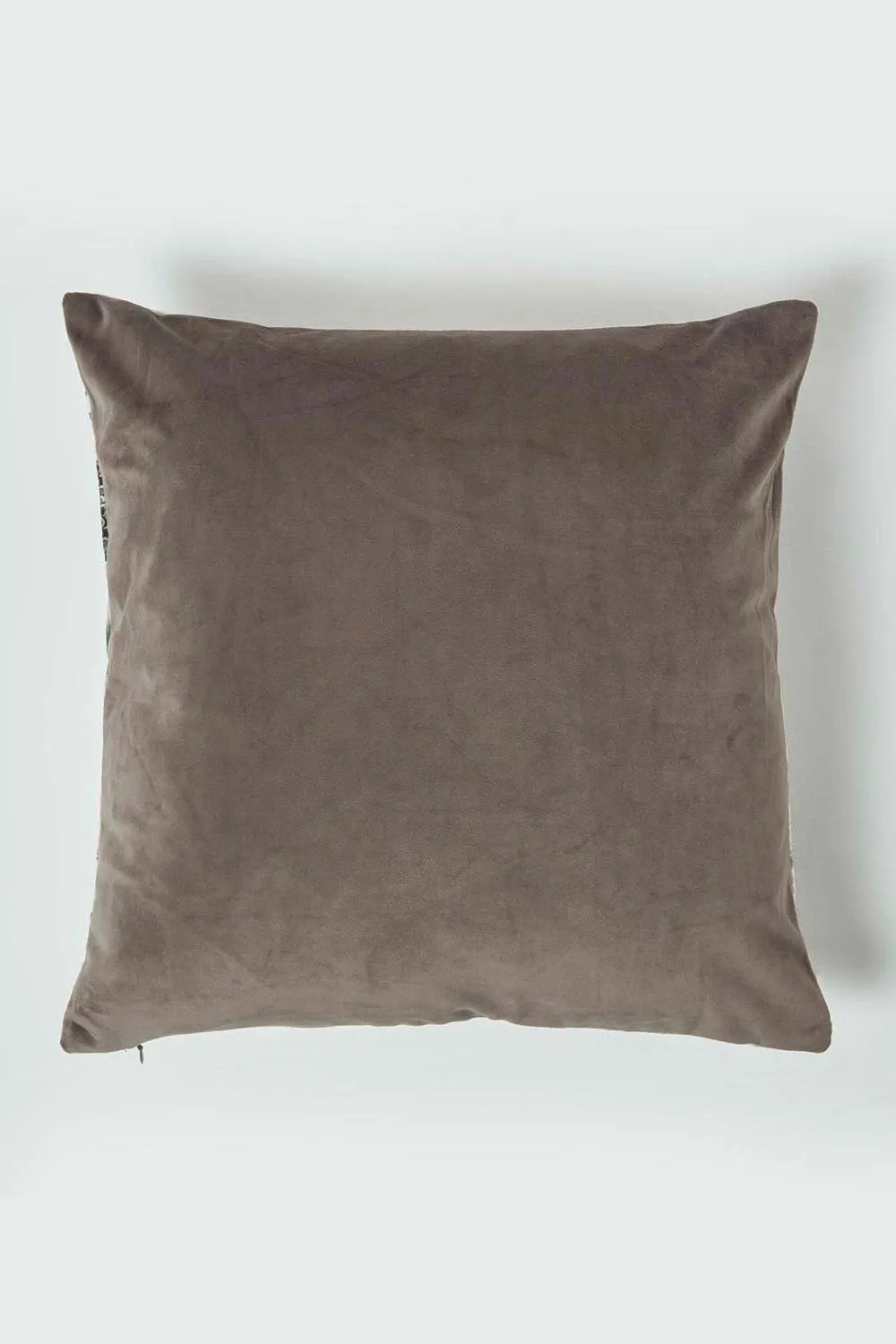 Homescapes Floral Butterfly Garden Grey Cushion 46 x 46 cm in Pink 2
