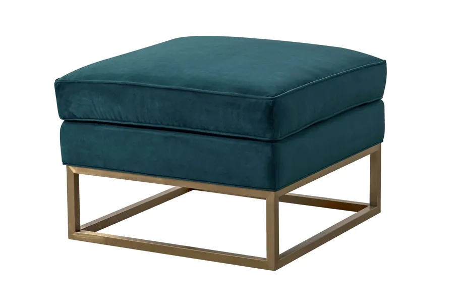 Kenza Footstool - Peacock