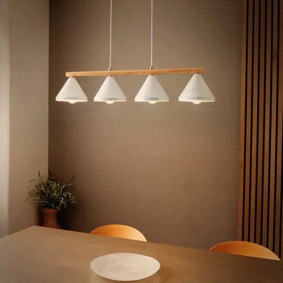Gino Scandi 4 Light Adjustable Diner Ceiling Light 2