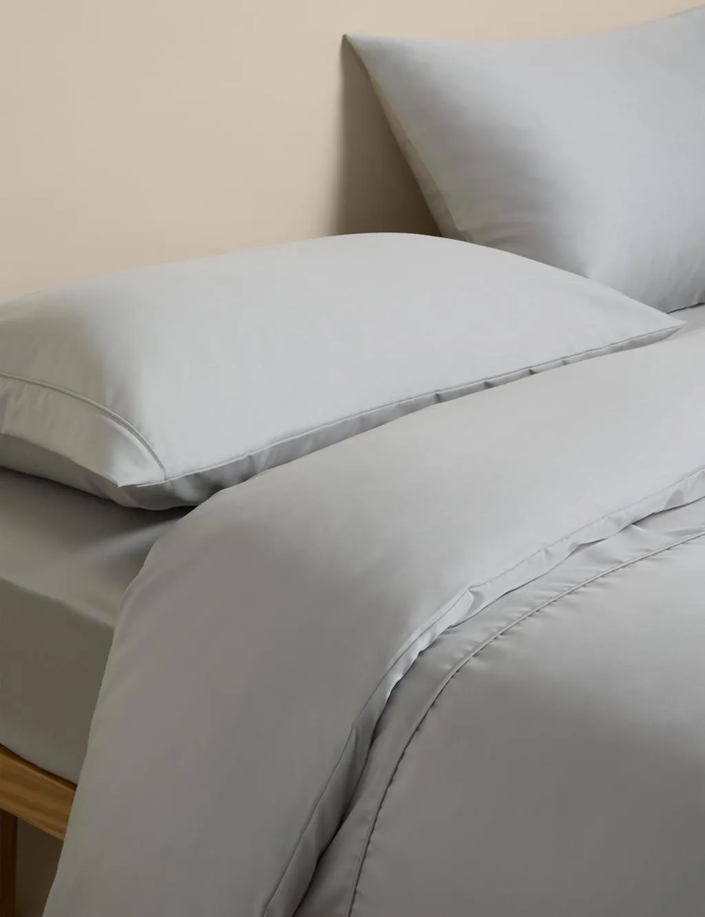 M&S Egyptian Cotton 230 Thread Count Silky Bedding Set Dove