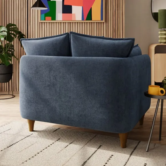 Armitage Scatter Back Chenille Snuggle Chair 2