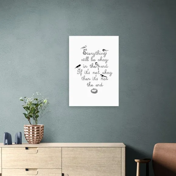 East End Prints Everything Will Be Okay Framed Print