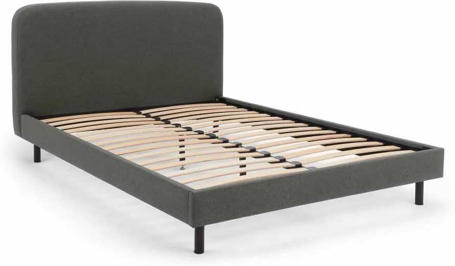 Besley Double Bed, Marl Grey