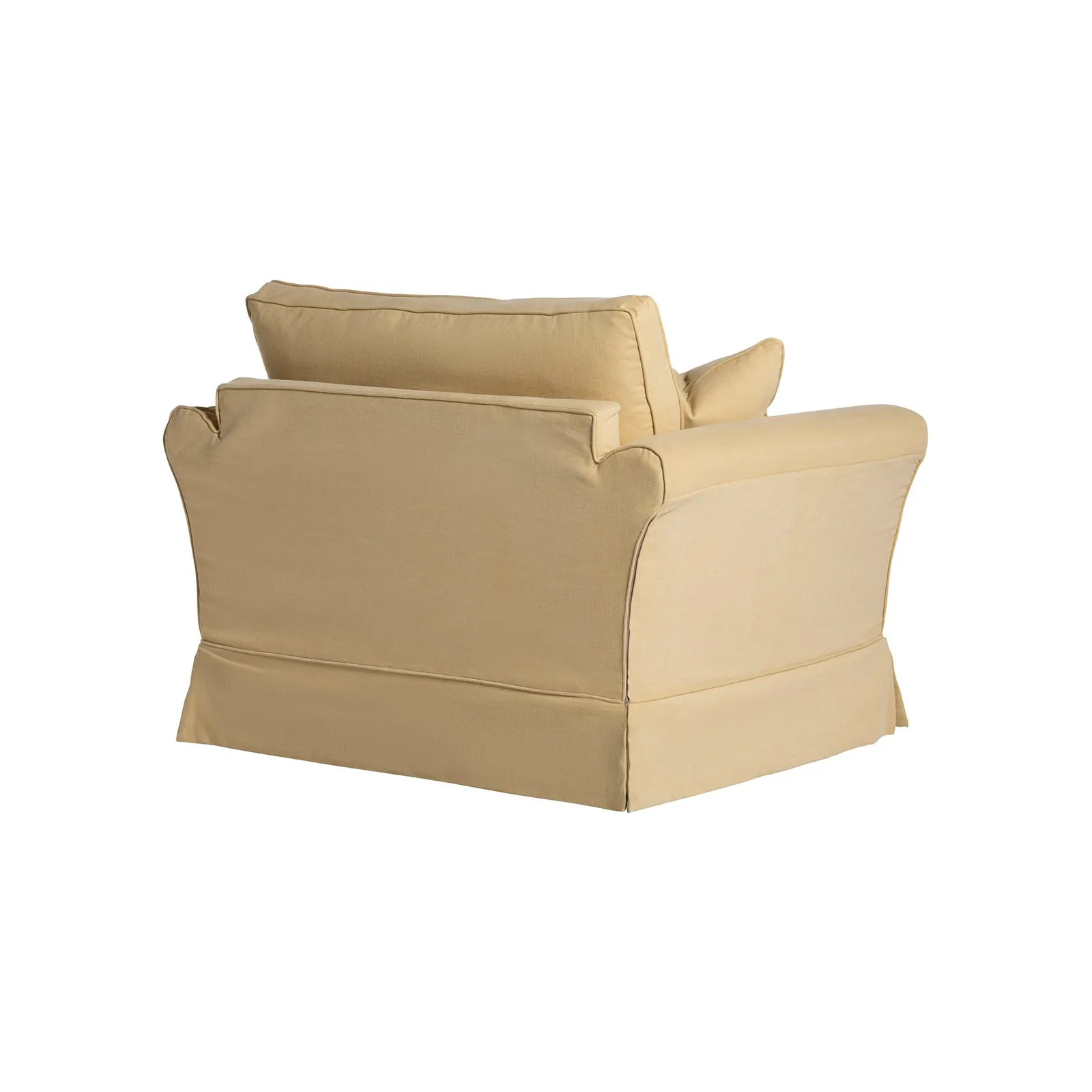 Berkeley Snuggler Armchair, Yellow Fabric | Barker & Stonehouse 5