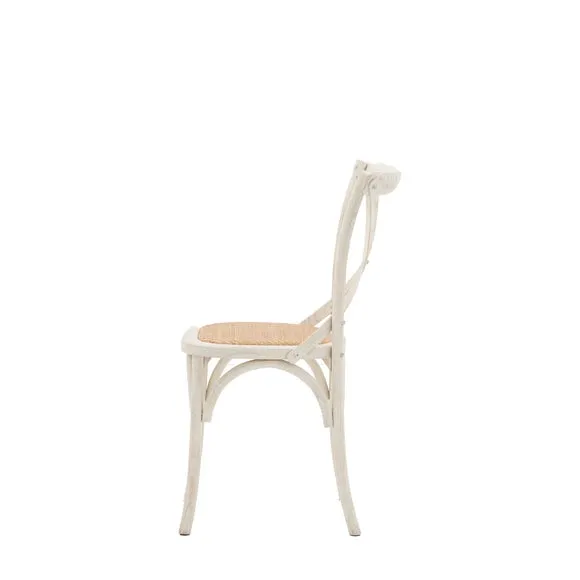 Cannock Set of 2 Dining Chairs, Oak & Rattan 6